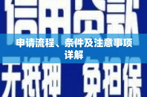 贵定申请流程、条件及注意事项详解