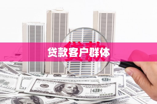 贵定贷款客户群体