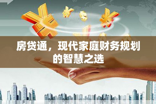 贵定房贷通，现代家庭财务规划的智慧之选