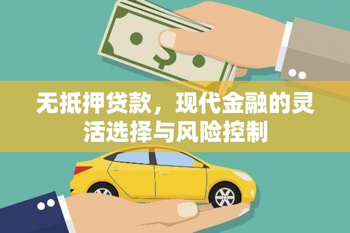 贵定无抵押贷款，现代金融的灵活选择与风险控制