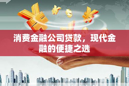 贵定消费金融公司贷款，现代金融的便捷之选