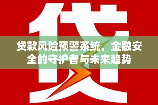 贵定贷款风险预警系统，金融安全的守护者与未来趋势