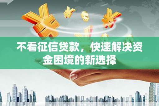 贵定不看征信贷款，快速解决资金困境的新选择