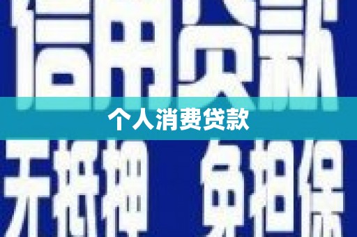 贵定个人消费贷款