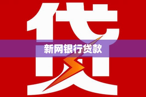 贵定新网银行贷款