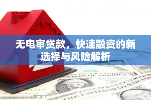 贵定无电审贷款，快速融资的新选择与风险解析