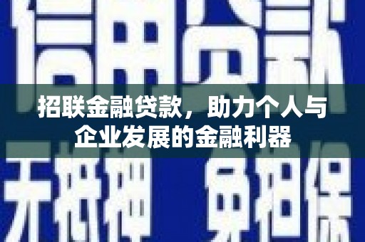贵定招联金融贷款，助力个人与企业发展的金融利器