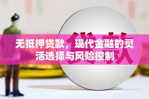 贵定无抵押贷款，现代金融的灵活选择与风险控制