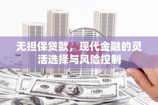 贵定无担保贷款，现代金融的灵活选择与风险控制
