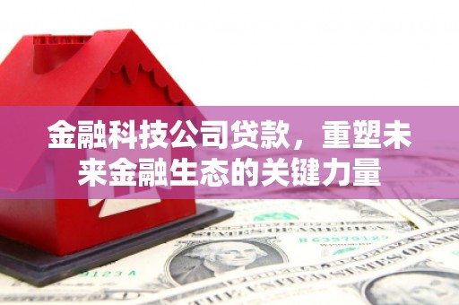 贵定金融科技公司贷款，重塑未来金融生态的关键力量