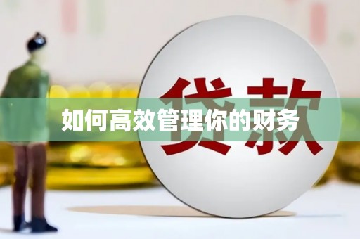 贵定如何高效管理你的财务