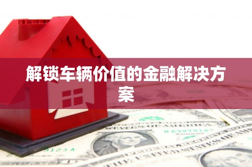 贵定解锁车辆价值的金融解决方案