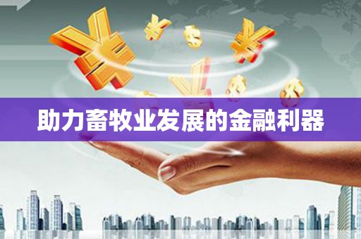 贵定助力畜牧业发展的金融利器